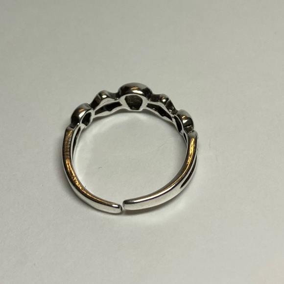 New adjustable sterling silver ring skeletonskull - Picture 5 of 8